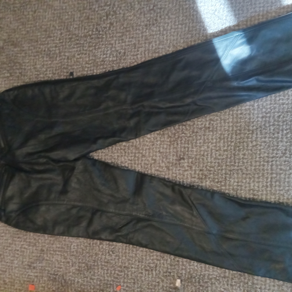 Harley-Davidson Black Leather Pants - Picture 3 of 5